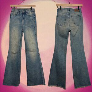 Calvin Klein High Waisted Flared Jeans Warm Wash